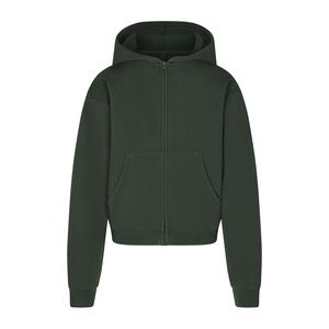 Skims / Cotton fleece classic zip up Hoodie / Spruce / Medium